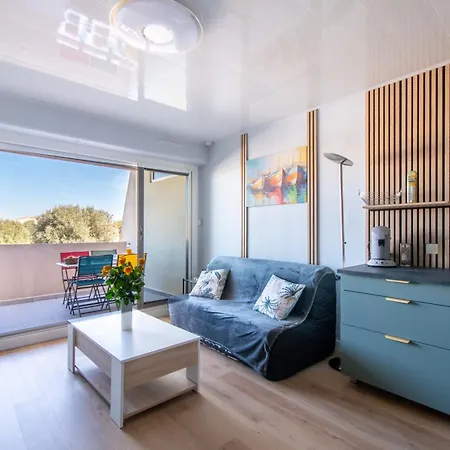 아파트 L'hacienda Grau Du Roi Cosy 4 Pers Avec Piscine Dans Calme Belle Terrasse Coin Nuit Separe A 200 M De La