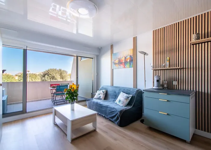 아파트 L'hacienda Grau Du Roi Cosy 4 Pers Avec Piscine Dans Calme Belle Terrasse Coin Nuit Separe A 200 M De La