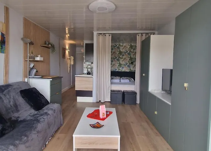 아파트 L'hacienda Grau Du Roi Cosy 4 Pers Avec Piscine Dans Calme Belle Terrasse Coin Nuit Separe A 200 M De La *